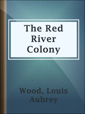 cover image of The Red River Colony